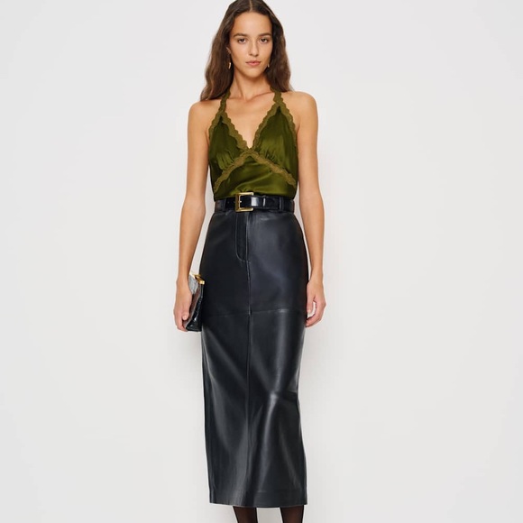 Reformation NWOT Monica Silk Top - Picture 4 of 6